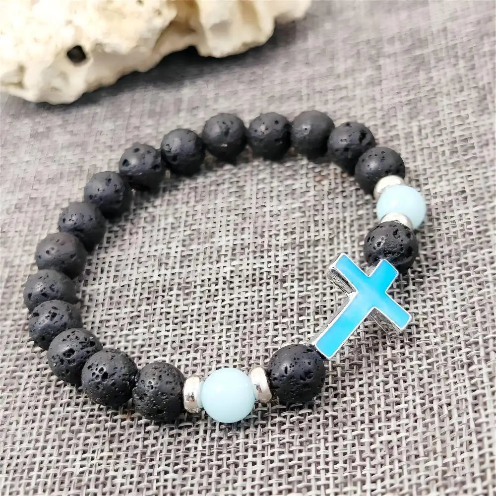 Luminous Volcanic Cross Bracelet™