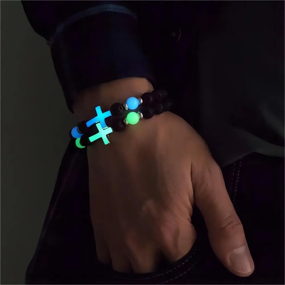 Luminous Volcanic Cross Bracelet™